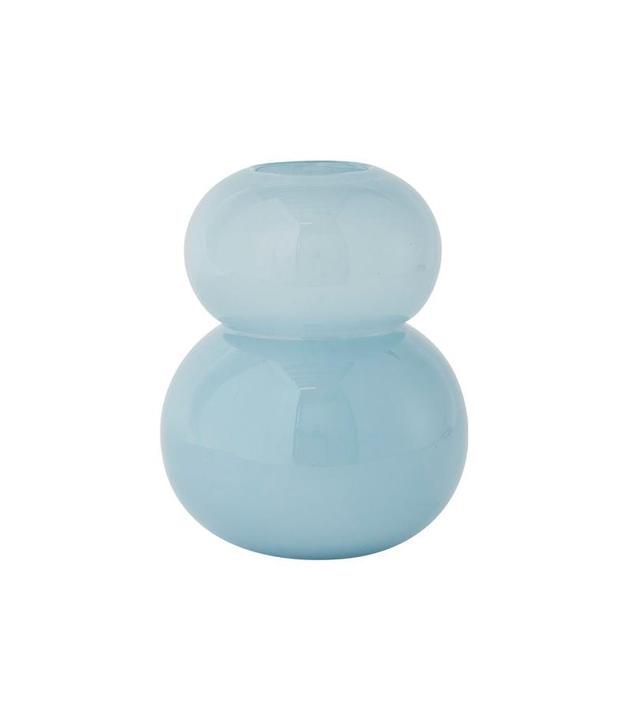 OYOY Living Vase Lasi Small, Eisblau (1 x)