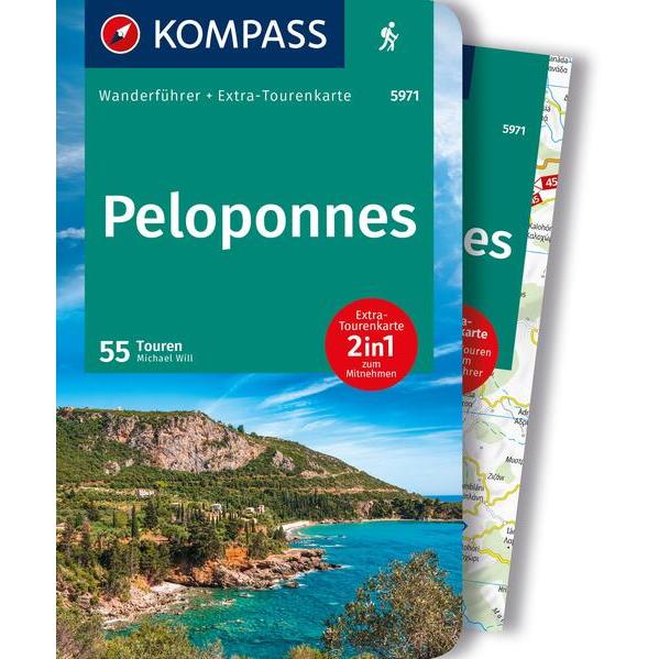 Wanderführer Peloponnes, 55 Touren, Landkarte