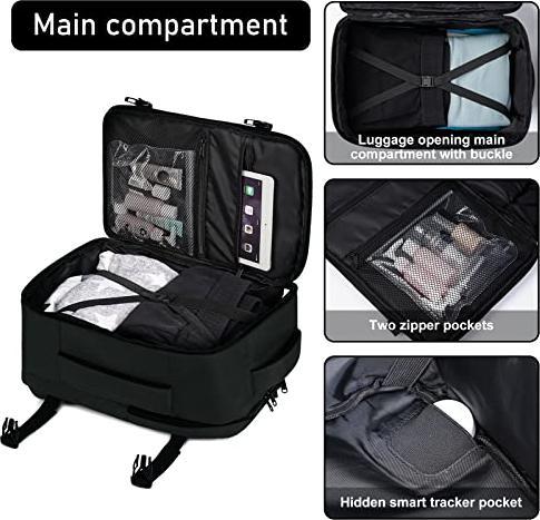 Produktbild Only-Bags.Store Rucksack 40 x 20 x 25 cm für Ryanair Flugzeug Reiserucksack Handgepäck Laptop Tagesrucksäcke PET