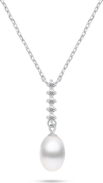 Immagine prodotto Brilio Argento - Bellissima collana d'argento con perla autentica NCL130W