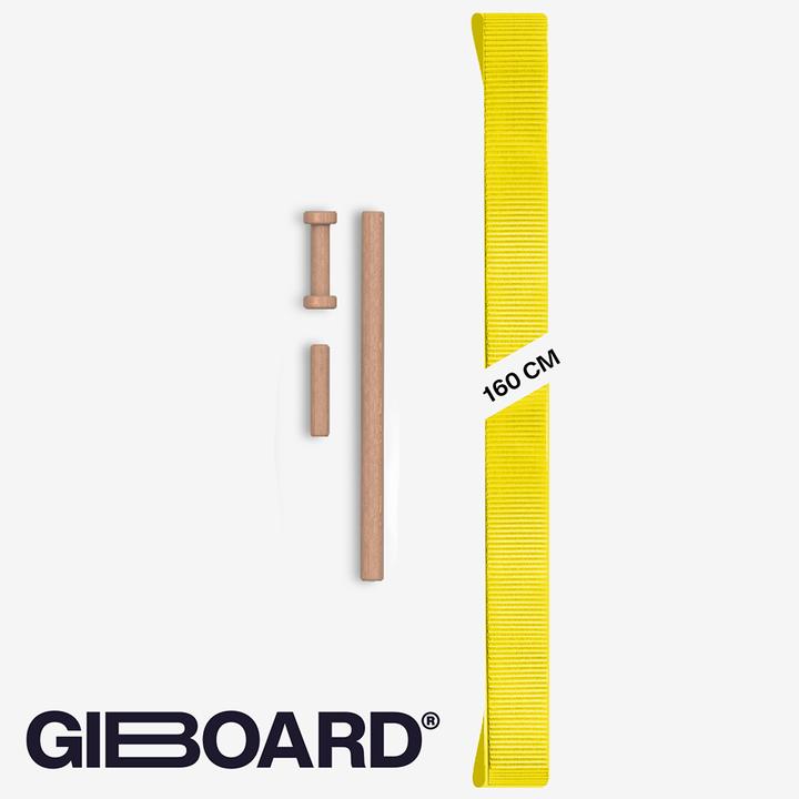 Actual product image Gibbon Giboard Webbing Pure Yellow (1.60 m)