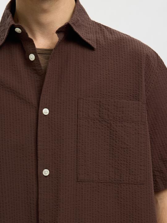 Immagine prodotto Selected Kurzärmeliges Seersucker Hemd (XL)