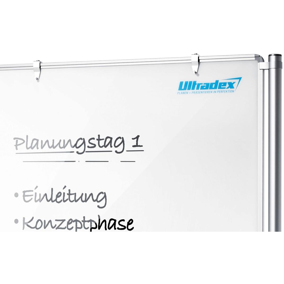 Ultradex, Präsentationstafel, Flipchart-Blockhalter für Aluminium-Rahmen