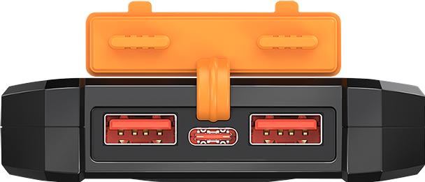 Image du produit LogiLink Solar Powerbank 10.000 mAh, schwarz (10000 mAh, 18 W)