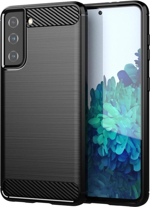 Image du produit Cadorabo TPU Ultra Slim carbon edelstahl Combi Cover (Samsung Galaxy S21+)