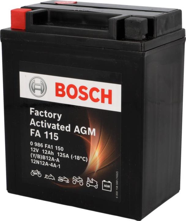 Actual product image Bosch Automotive FA115 AGM (12 V, 12 Ah, 125 A)