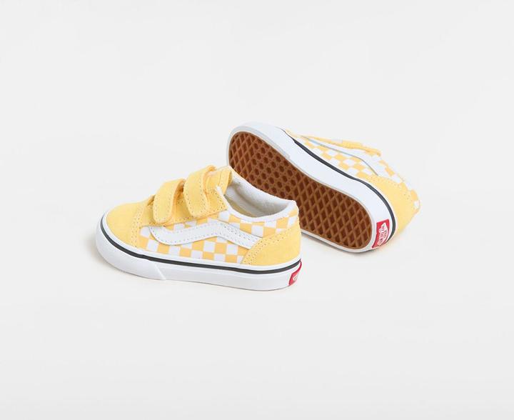 Actual product image Vans Old Skool V Color Theory Checkerboard Banana Cream (22)