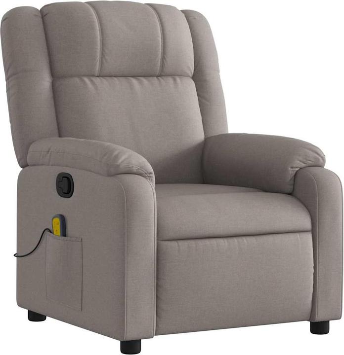 Produktbild VidaXL Massagesessel Fernsehsessel Relaxsessel Sessel Liegesessel Taupe Stoff