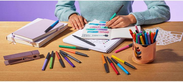 Immagine prodotto Paper Mate penne con punta in fibra Flair 6s METALLIC M (Multicolore, 6 x)