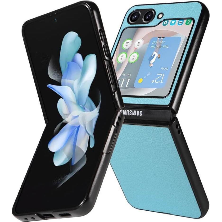 Thumbnail - Cover-Discount Galaxy Z Flip5 - Hybrid Schutzhülle hellblau (Samsung Galaxy Z Flip5), Smartphone Hülle, Blau