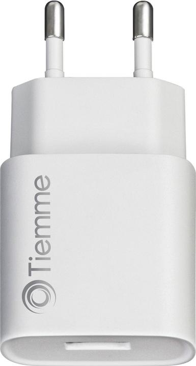 Produktbild Tiemme Chargeur secteur 1 port USB 5W + Cable USB-A vers USB-C 1m (Blanc) (5 W, 1 Port)