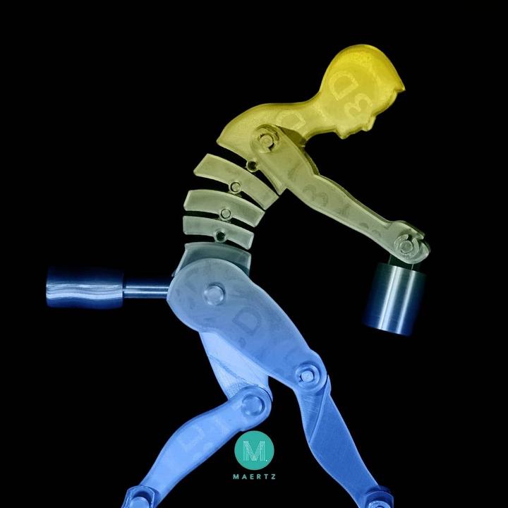 Produktbild Maertz PMMA-1021-002 PMMA-1021-002 Filament PLA-Seide Seidig glänzend 1.75 mm 10 (PLA, 1.75 mm, 1000 g, Gelb, Blau)