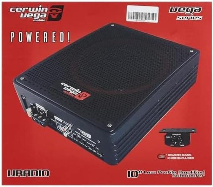 Image du produit Cerwin-Vega Vega Series 10 Active Slim Subwoofer Enclosure W/Passive Radiator - VRAD10