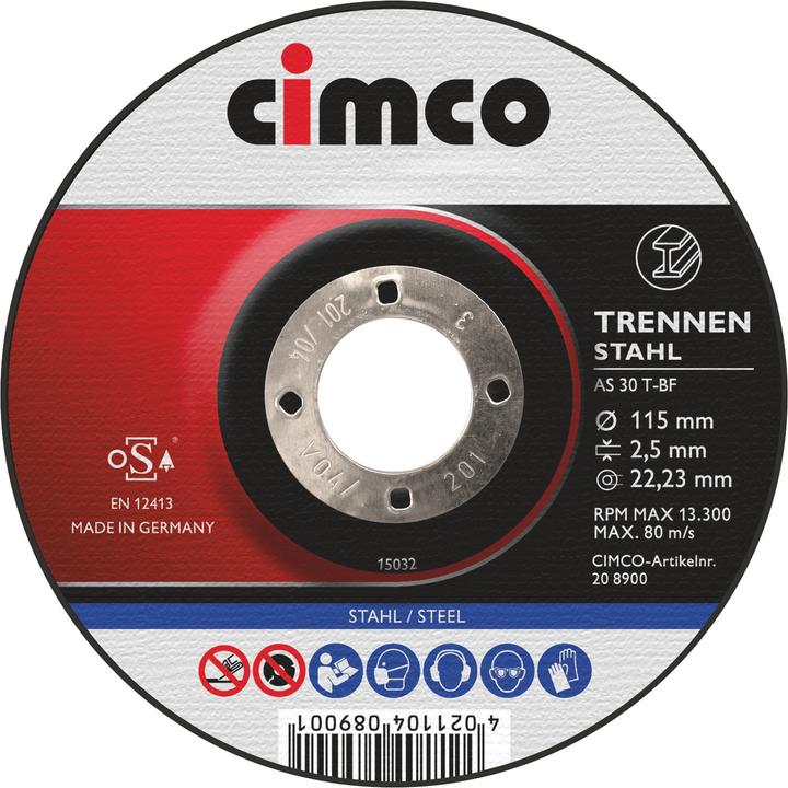 Produktbild Cimco Korund-Trennscheibe Stahl Durchmesser 230