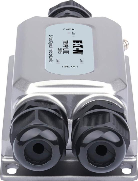 Actual product image Eaton 2-Port Gigabit Ethernet PoE+ Extender/Repeater - Cat5e/6/6a 95W IP67 IK10 328ft. 100 (RJ45 (3x))