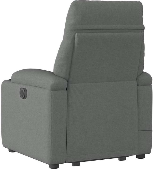 Immagine prodotto vidaXL Poltrona massaggiante elettrica con ausilio per la posizione eretta in tessuto grigio scuro