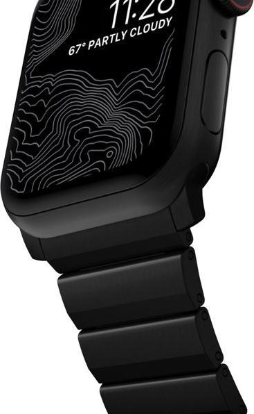 Immagine prodotto Nomad Band Titanium Black V2 46mm/49mm (49 mm, Titanio di grado 5, Strati di carbonio simile al diamante (DLC))