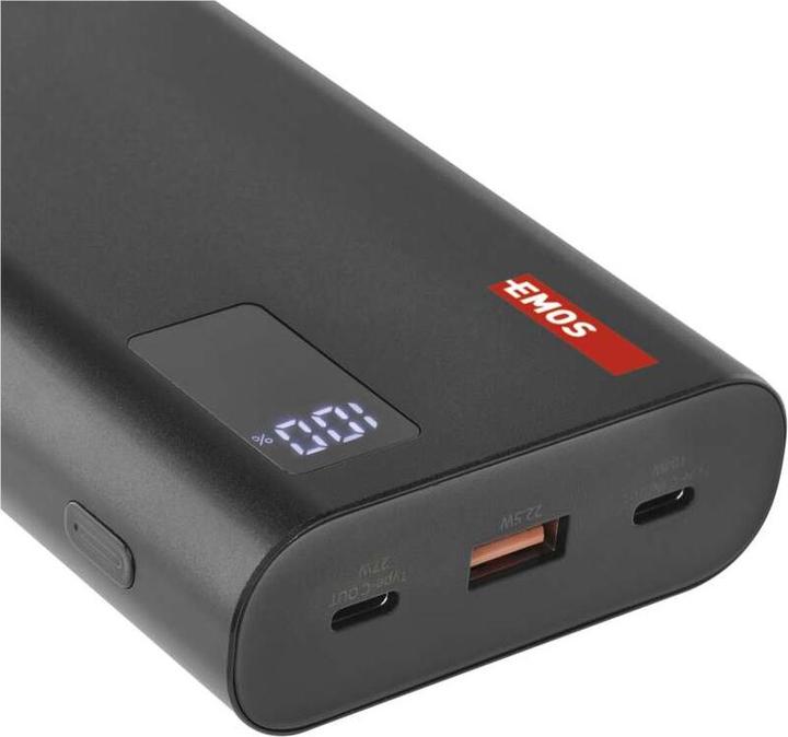 Produktbild Emos Powerbank NTBF30, 27 000 mAh, 100 W PD, schwarz (27000 mAh, 100 W, 99.90 Wh)