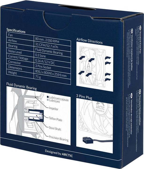 Immagine prodotto Arctic F8 (80 mm, 1 x)