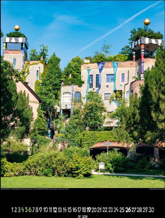 Produktbild Grosser Hundertwasser Architektur Kalender 2026 (65 x 49 cm)