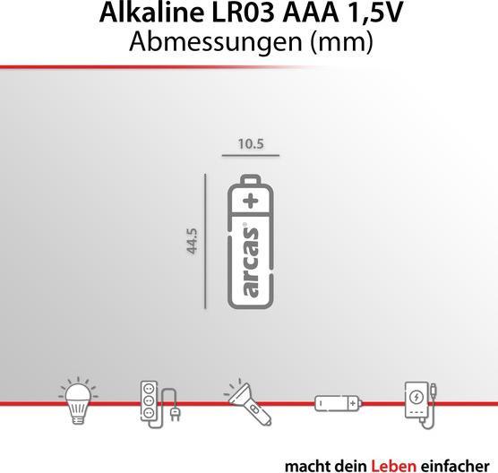 Image du produit Arcas Alkaline 32AAA +4 gratis (4 pcs, AAA, 1120 mAh)