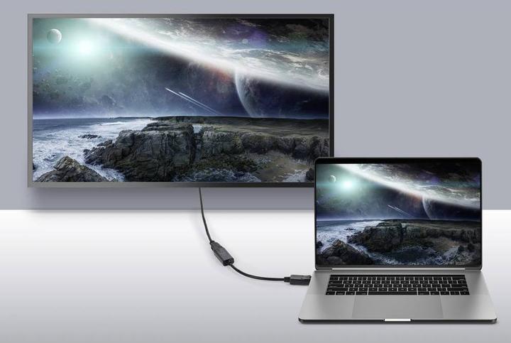 Produktbild Renkforce RF-5596324 DisplayPort Konverter (1x DisplayPort Stecker - 1x HDMI-Buc (HDMI, 23 cm)