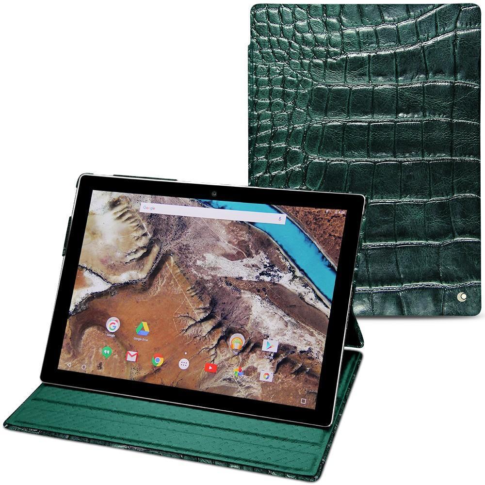 Noreve Lederschutzhülle vertikal (Pixel C), Tablet Hülle, Grün