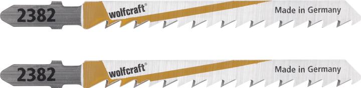 Actual product image wolfcraft 2 jigsaw blades HCS L=100mm T-shaft