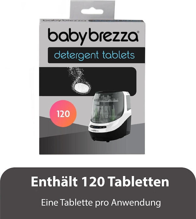 Actual product image Baby Brezza Cleaning tabs for Bottle Washer Pro® 120 tabs
