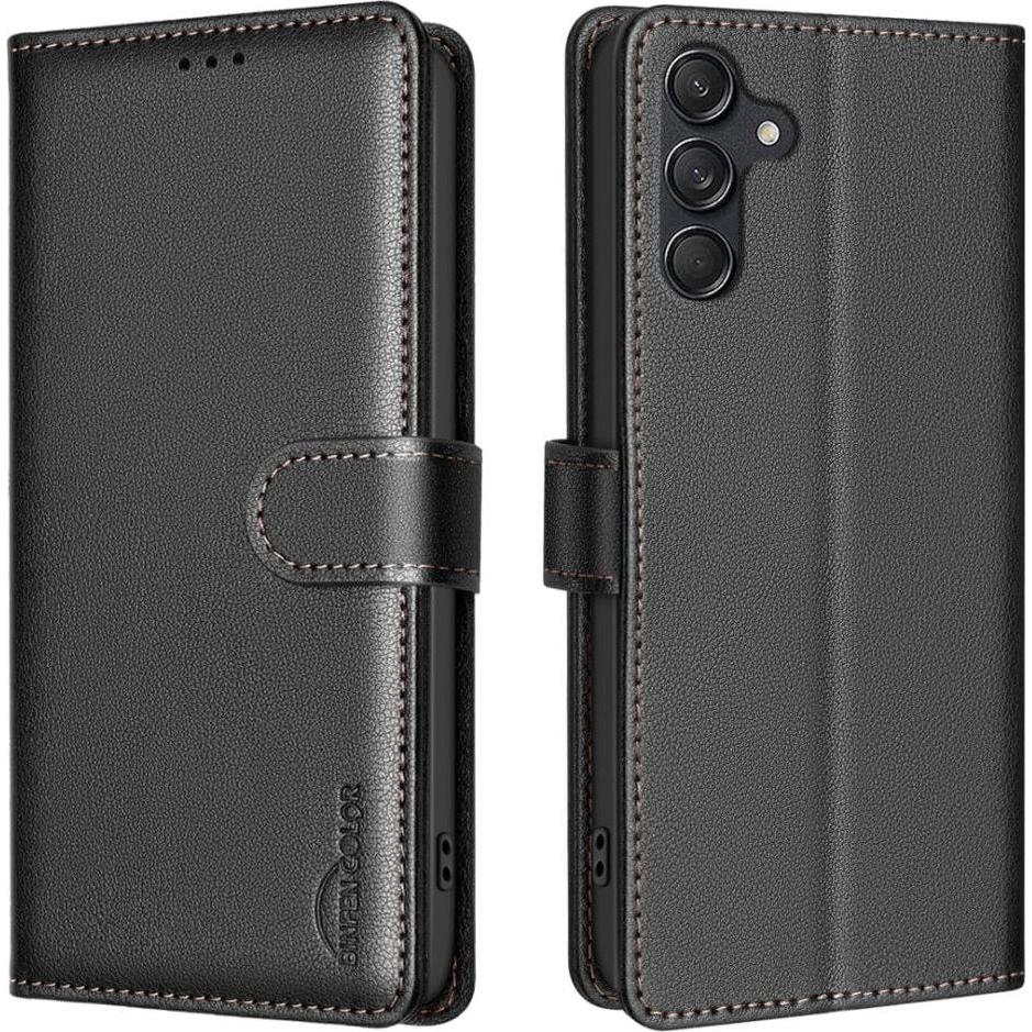 Binfen Color Galaxy S25 / S24 - BINFEN Leder Etui Hülle mit RFID Blocker (Samsung Galaxy S25, Samsung Galaxy S24+), Smar...