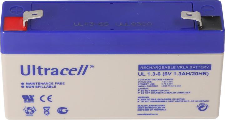 Produktbild Ultracell Akku UL1.3-6 (6 V, 1.30 Ah)
