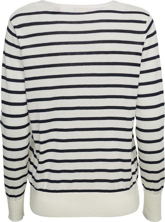 Nährwerte und Zutaten Esprit gestreifter pullover mit v-ausschnitt, damen (XS)