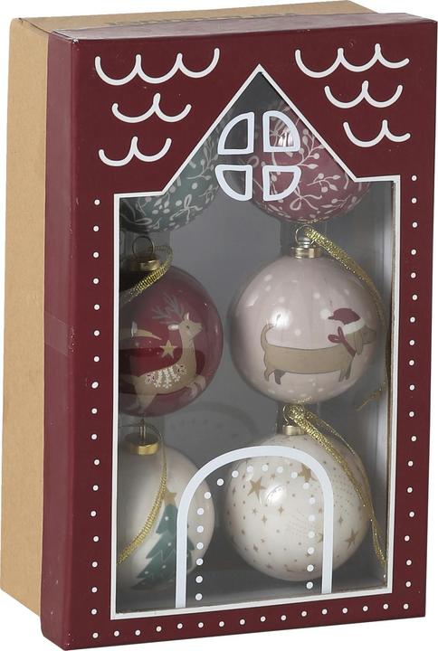 Produktbild Vertbaudet Set aus 6 Weihnachtskugeln 3D (6x)