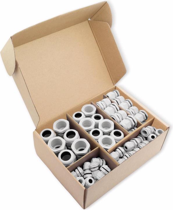 Actual product image Quadrios Cable gland assortment, - PG, 60 pieces