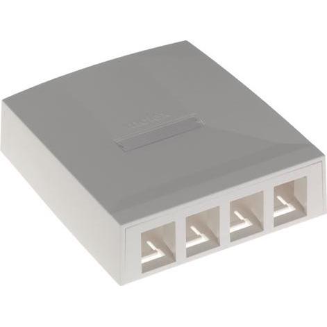 Molex PowerCAT 6A Synergy surface box, 4 porte SYNERGY 4P SURFACE UNLOADED, Accessori per server, Bianco