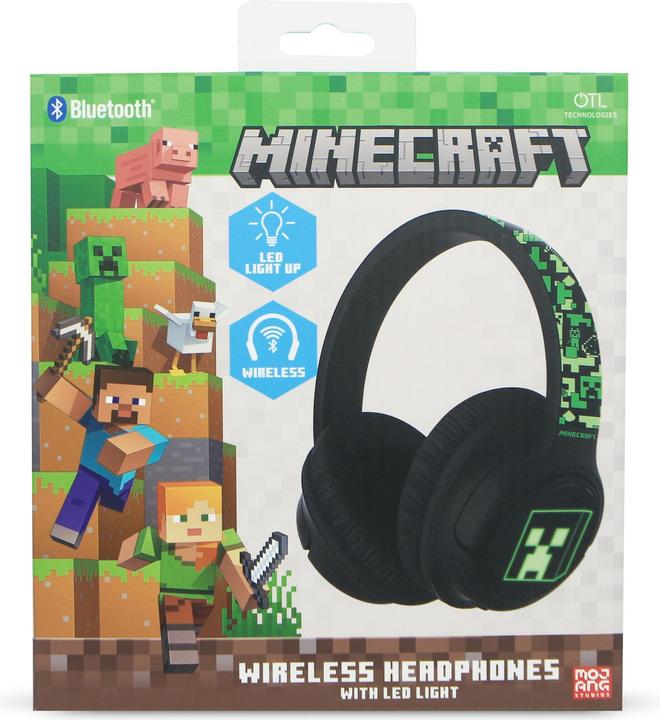Produktbild OTL Minecraft Wireless headphones with LED Light