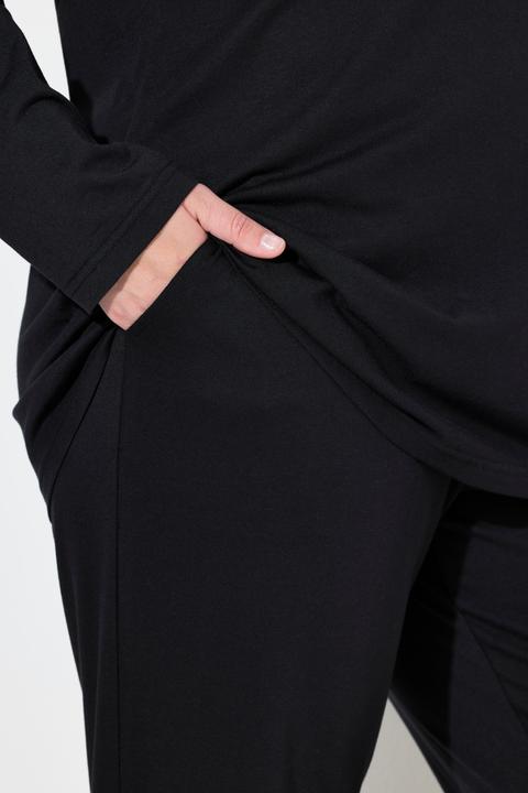 Produktbild Ulla Popken Pyjama, Spitze, Rundhals, Langarm, Modalmix (62)