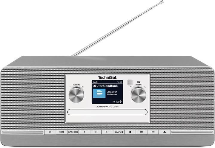 Image du produit TechniSat Technsat DigitRadio 372 CD BT silber (DAB+ DAB, FM, Bluetooth)