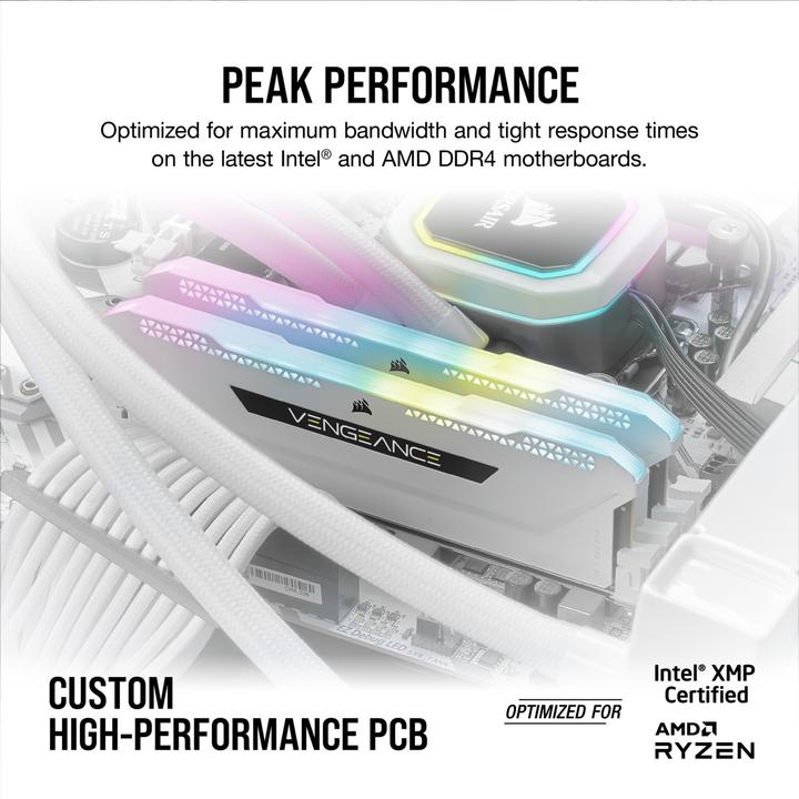Productafbeelding Corsair Vengeance RGB Pro SL (2 x 16GB, 3200 MHz, DDR4 RAM, DIMM 288 pin)