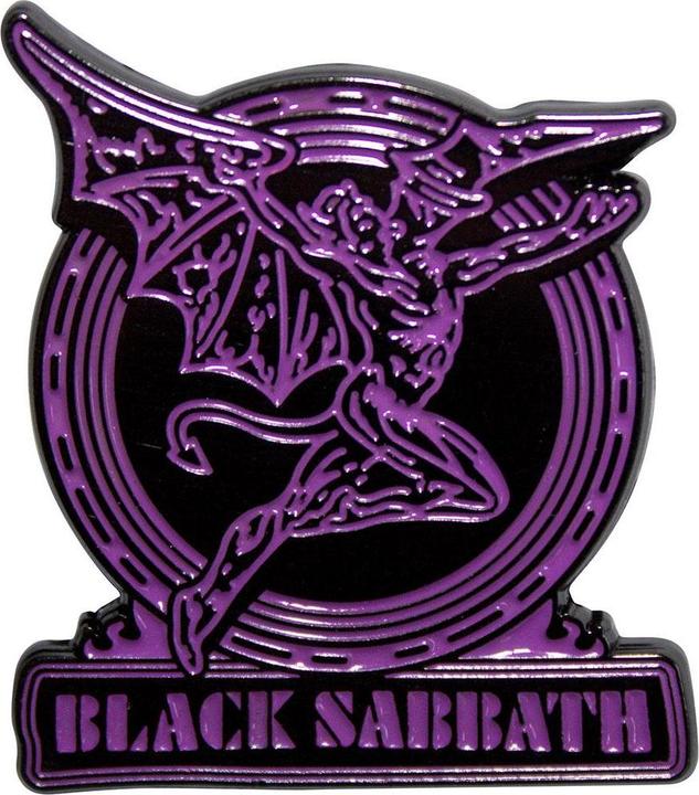Actual product image Black Sabbath Daemon Pin Logo Badge