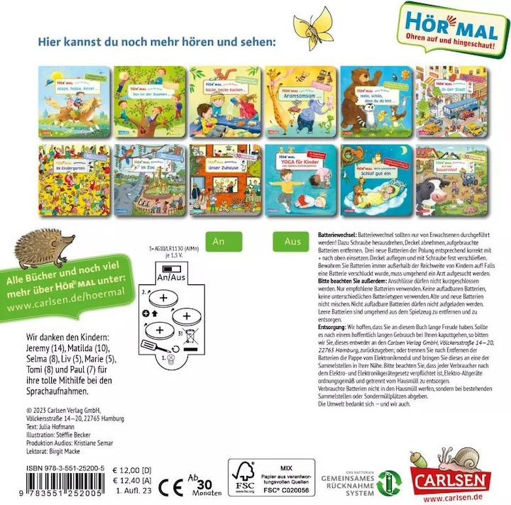 Actual product image Listen (sound book): Wimmelbuch: Wald und Wiese (Forest and Meadow) (Stéffie Becker, Julia Hofmann, German)