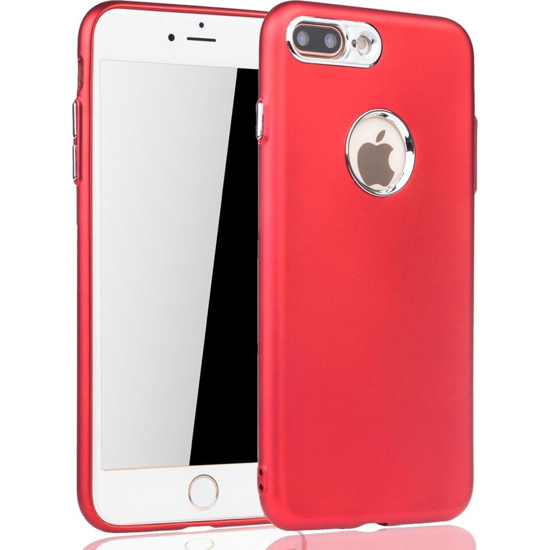 Thumbnail - König Design Apple iPhone 7 Plus Hülle Case Handy Cover Schutz Tasche Schutzhülle Bumper Rot (Apple iPhone 7 Plus), Smar...