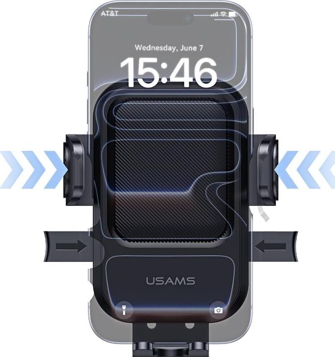 Produktbild Usams Uchwyt samochodowy do kratki went. One-touch czarny