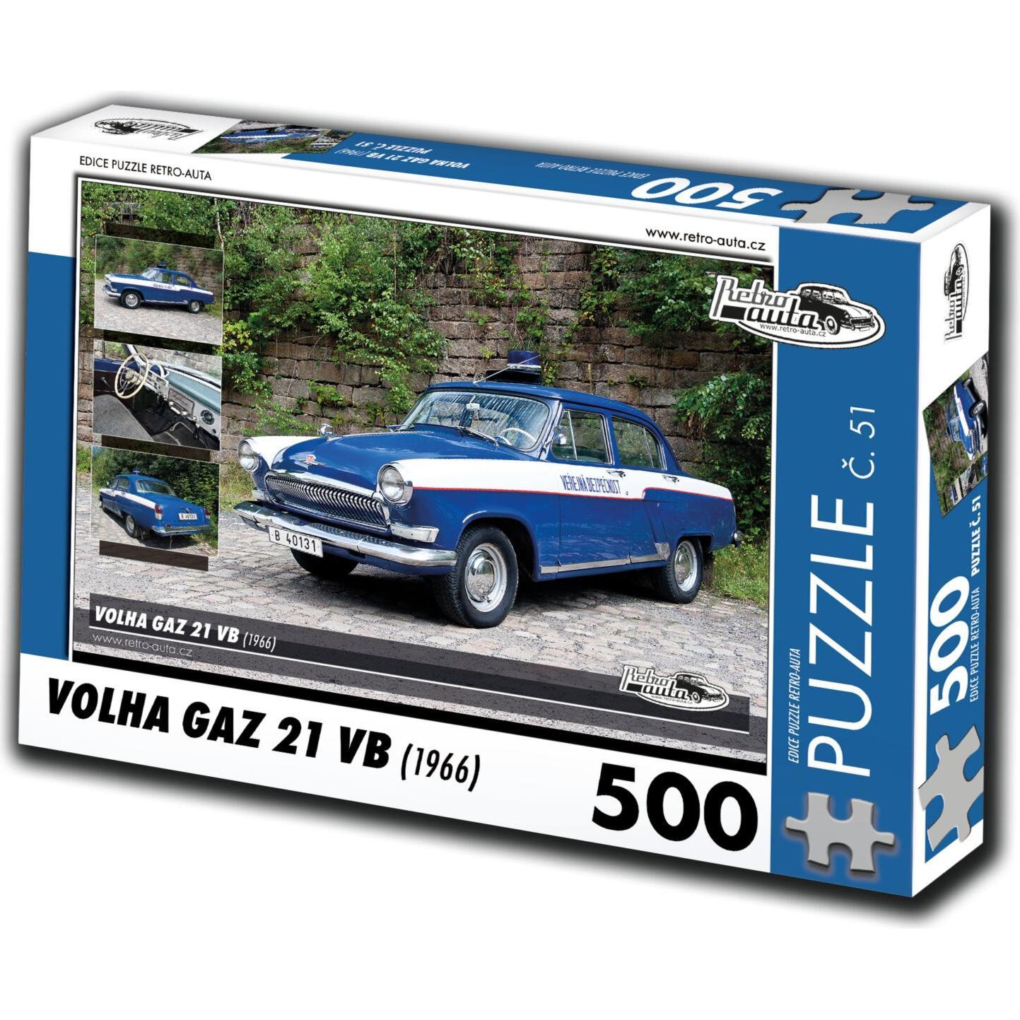 Retro-auta Puzzle Nr. 51 Volha Gaz 21 UK (1966) 500 Teile (500 Teile)