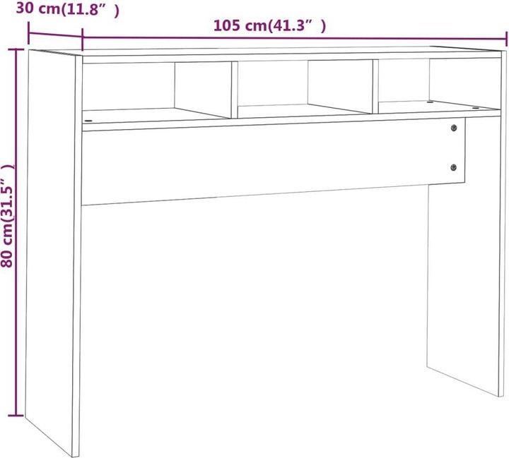 Actual product image VidaXL Steffie (105 x 30 x 80 cm)