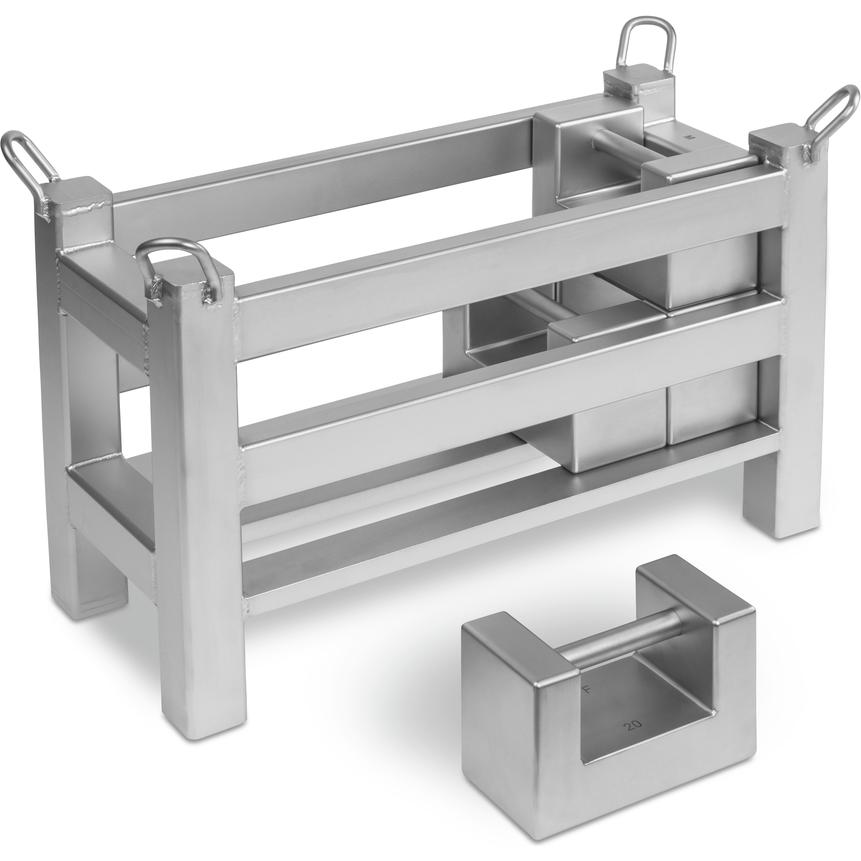 Kern, Bilancia di precisione, Cesto di peso 50kg M1 per 4x blocchi - peso totale 250kg