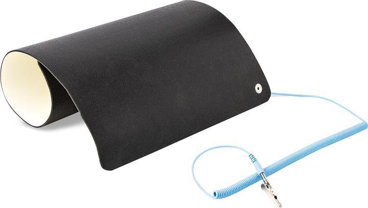 Image du produit StarTech com SM-ANTI-STATIC-MAT, Beige, Schwarz, Polyvinylchlorid (PVC), Polyvinylchlorid (PVC), Tis