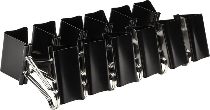 Actual product image Alco Foldback clamp black, size: 51 mm, span: 28 mm (12x)