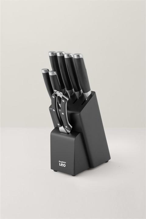 Produktbild BergHoff Messerblock-Set mit Messer Leo Graphite 6-teilig, Schwarz