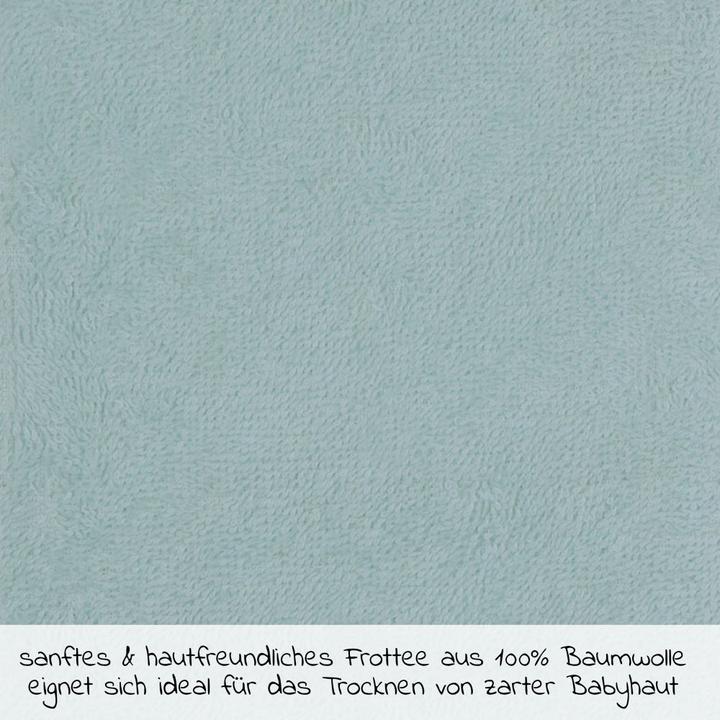 Image du produit Poncho de bain & peignoirs de bain Poncho de bain 75 x 60 cm - broderie ours polaire - menthe